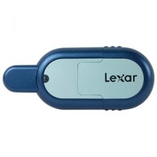 Lexar RW023-001 6-in-1 Portable USB 2.0 Single Slot Card Reader (Blue/Silver)