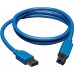 Usb 3.0 superspeed device cable (ab m/m) 3-ft.