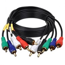 6' 5 RCA (M) to 5 RCA (M) Component Video/Audio Cable