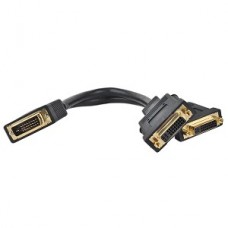 12" DVI-D (M) to Dual DVI-I (F) Splitter Cable