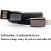 USB Charging Bracelet Cable Fashion Double Braided Leather Wrist Data Charger Cord; Perfect Birthday/Christmas/New Year/Thanksgiving Day Gift For Family Lovers Friends