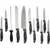 Oster Granger 14 Piece Stainless Steel Cutlery Set with Black Handles and Wooden Block