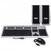 3-in-1 PS/2 Keyboard/Mouse & Speaker Set (Black/Silver)