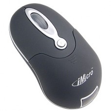 iMicro MO-16SBK 3-Button Wireless 3D Optical Scroll Mouse (Black)