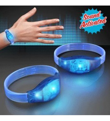 Sound Activated Blue LED Bracelet