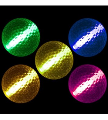 1 Unit Glow Stick Golf Ball Assorted Colors