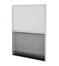 vidaXL Plisse Insect Screen for Window Aluminum 31.5"x47.2" with Shade