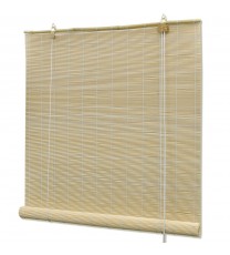 vidaXL Natural Bamboo Roller Blinds 47.2"x63"