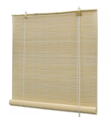 vidaXL Natural Bamboo Roller Blinds 47.2"x63"