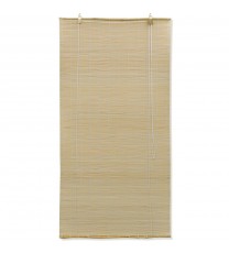 vidaXL Natural Bamboo Roller Blinds 47.2"x63"