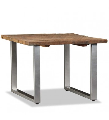 vidaXL Coffee Table Solid Reclaimed Wood 21.7"x21.7"x15.7"