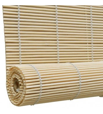 vidaXL Roller Blind Bamboo 59.1"x63" Natural