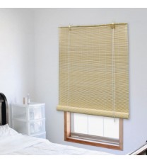 vidaXL Roller Blind Bamboo 55.1"x86.6" Natural