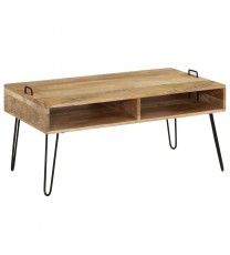 vidaXL Coffee Table Solid Mango Wood 39.4"x23.6"x17.7"