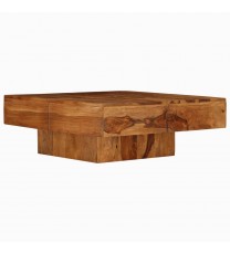 vidaXL Coffee Table 31.5"x31.5"x11.8" Solid Wood Acacia