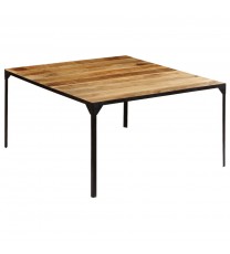 vidaXL Dining Table 55.1"x55.1"x29.9" Solid Mango Wood