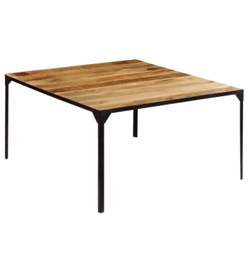 vidaXL Dining Table 55.1"x55.1"x29.9" Solid Mango Wood