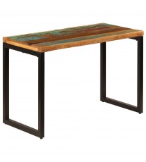 vidaXL Dining Table 45.3"x21.7"x29.9"  Solid Reclaimed Wood and Steel