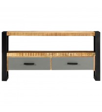 vidaXL TV Stand 39.4"x11.8"x19.7" Solid Wood Mango