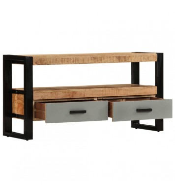 vidaXL TV Stand 39.4"x11.8"x19.7" Solid Wood Mango