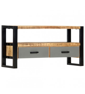 vidaXL TV Stand 39.4"x11.8"x19.7" Solid Wood Mango