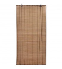 vidaXL Bamboo Roller Blinds 2 pcs Brown 47.2" x 86.8"