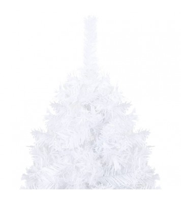 vidaXL Artificial Christmas Tree with LEDs&Thick Branches White 82.7"