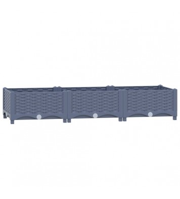 vidaXL Raised Bed 47.2"x15.7"x9.1" Polypropylene