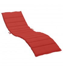 vidaXL Sun Lounger Cushion Red 78.7"x19.7"x1.2" Oxford Fabric