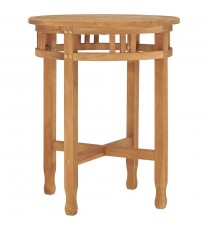 vidaXL Bistro Table Ø23.6"x23.6" Solid Teak Wood