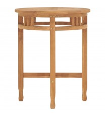 vidaXL Bistro Table Ø23.6"x23.6" Solid Teak Wood