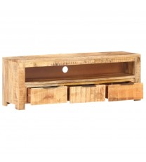 vidaXL TV Stand 46.9"x11.8"x16.1" Rough Mango Wood