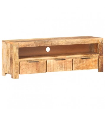 vidaXL TV Stand 46.9"x11.8"x16.1" Rough Mango Wood