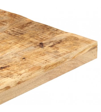 vidaXL Bistro Table Square 19.7"x19.7"x29.5" Rough Mango Wood