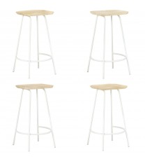 vidaXL Bar Stools 4 pcs Solid Mango Wood