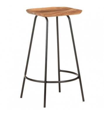 vidaXL Bar Stools 4 pcs Solid Acacia Wood