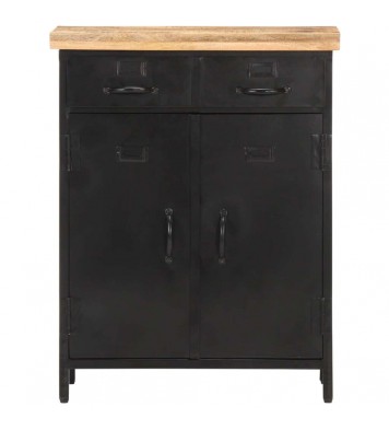 vidaXL Sideboard 23.6"x11.8"x29.9" Rough Mango Wood