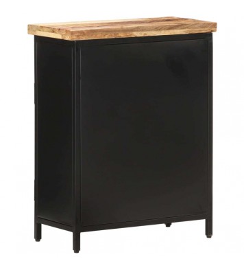 vidaXL Sideboard 23.6"x11.8"x29.9" Rough Mango Wood