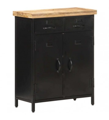 vidaXL Sideboard 23.6"x11.8"x29.9" Rough Mango Wood