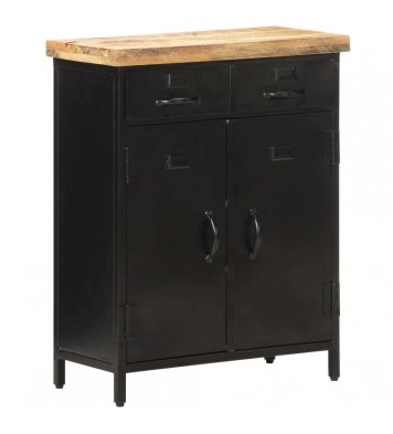 vidaXL Sideboard 23.6"x11.8"x29.9" Rough Mango Wood