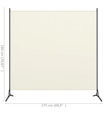 vidaXL 1-Panel Room Divider Cream White 68.9"x70.9"