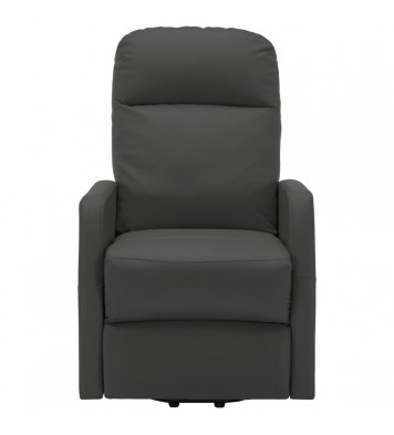 vidaXL Power Lift Massage Recliner Anthracite Faux Leather