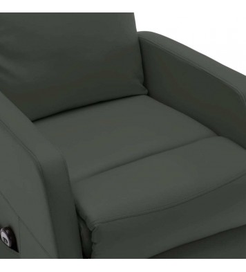 vidaXL Power Lift Massage Recliner Anthracite Faux Leather