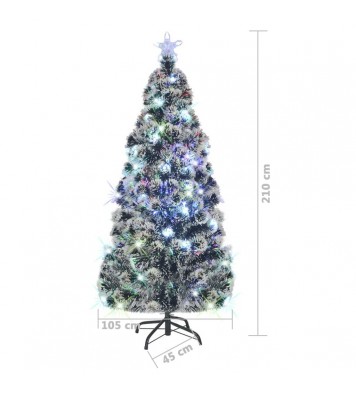 vidaXL Artificial Christmas Tree with Stand/LED 7 ft 280 Branches