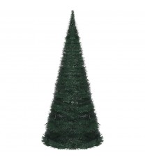 vidaXL Pop-up String Artificial Christmas Tree with LED Green 7 ft