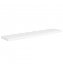 vidaXL Floating Wall Shelf White 47.2"x9.3"x1.5" MDF