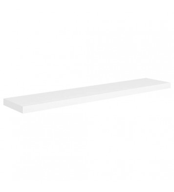 vidaXL Floating Wall Shelf White 47.2"x9.3"x1.5" MDF