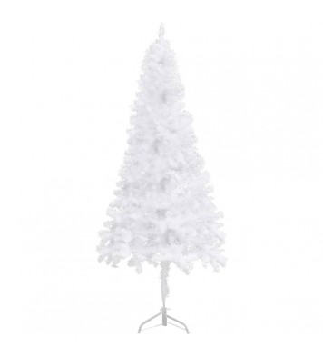 vidaXL Corner Artificial Christmas Tree White 4 ft PVC