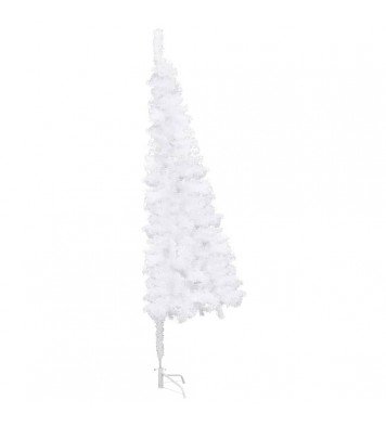 vidaXL Corner Artificial Christmas Tree White 4 ft PVC