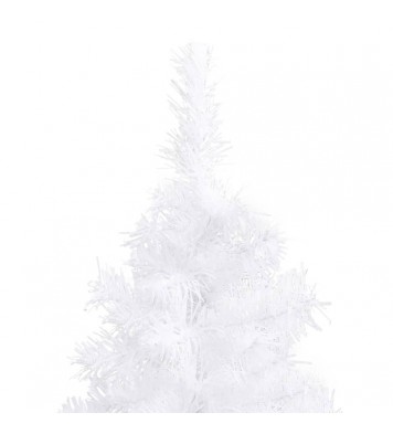 vidaXL Corner Artificial Christmas Tree White 4 ft PVC